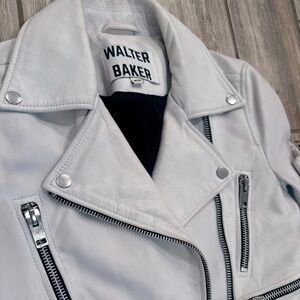 Walter Baker Women's Light Gray Leather Jacket